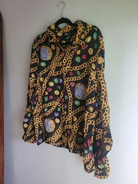 Silk Chain And Jewel Blouse